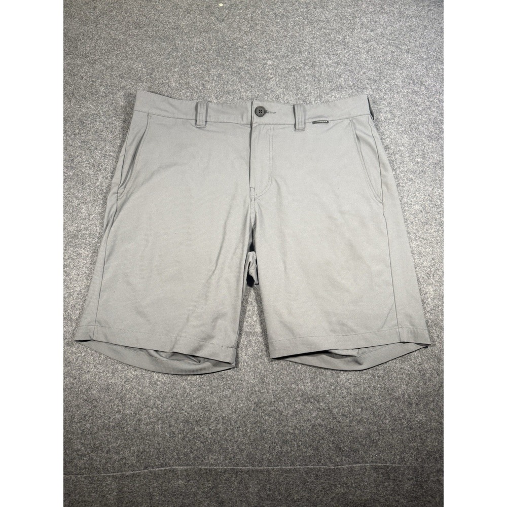 TravisMathew Beck Performance Golf Shorts Grey Size 32